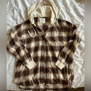 Hooded American Eagle Flannel